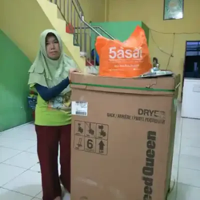 Pengantaran Mesin Dryer Speed Queen